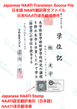 将图片加载到图库查看器,速译 日本文件NAATI认证翻译服务